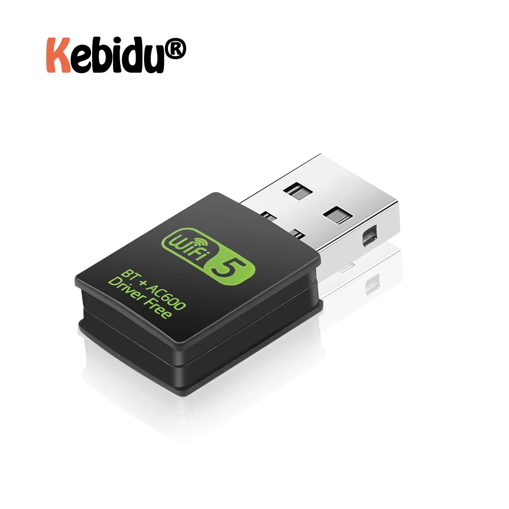 Беспроводной Wi-Fi и bluetooth-адаптер 5,0 адаптер 600 Мбит/с Wi-Fi адаптер для ресивера 2,4G Bluetooth сетевая карта передатчик 802.11b/n/g