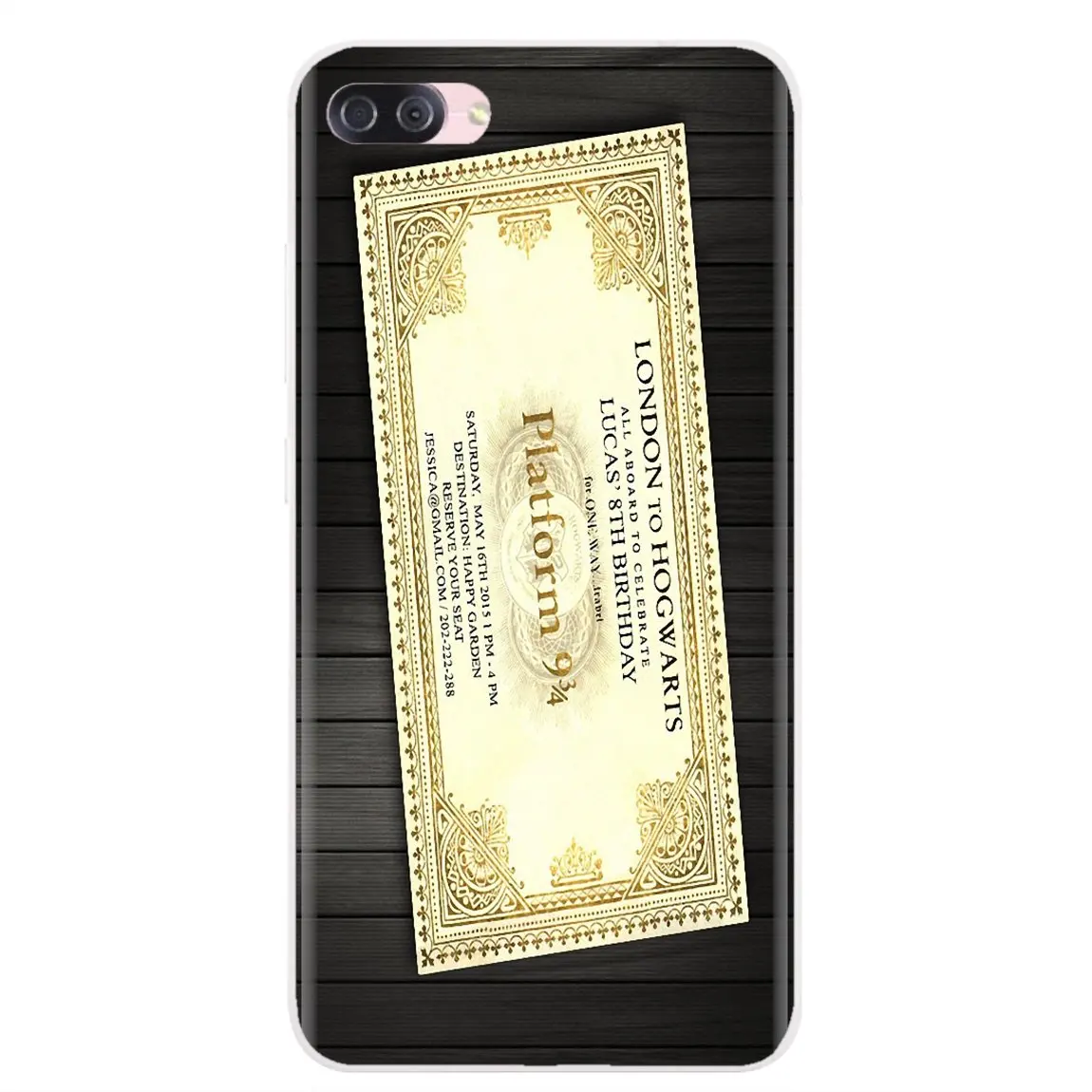 Силиконовый чехол в стиле Хогвартса с платформой билета на поезд для iPhone 11 Pro 4 4S 5