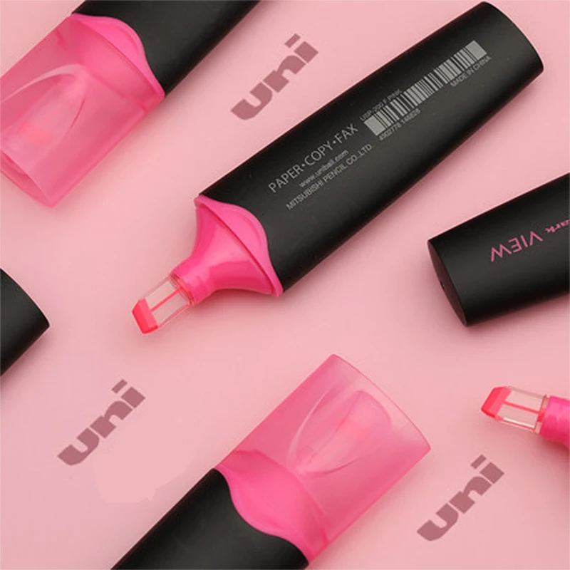 3 шт. UNI Perspective хайлайтер USP-200 карамельный цвет Bold Line Focus ручка цветная ручка голова с окном ученики с маркером