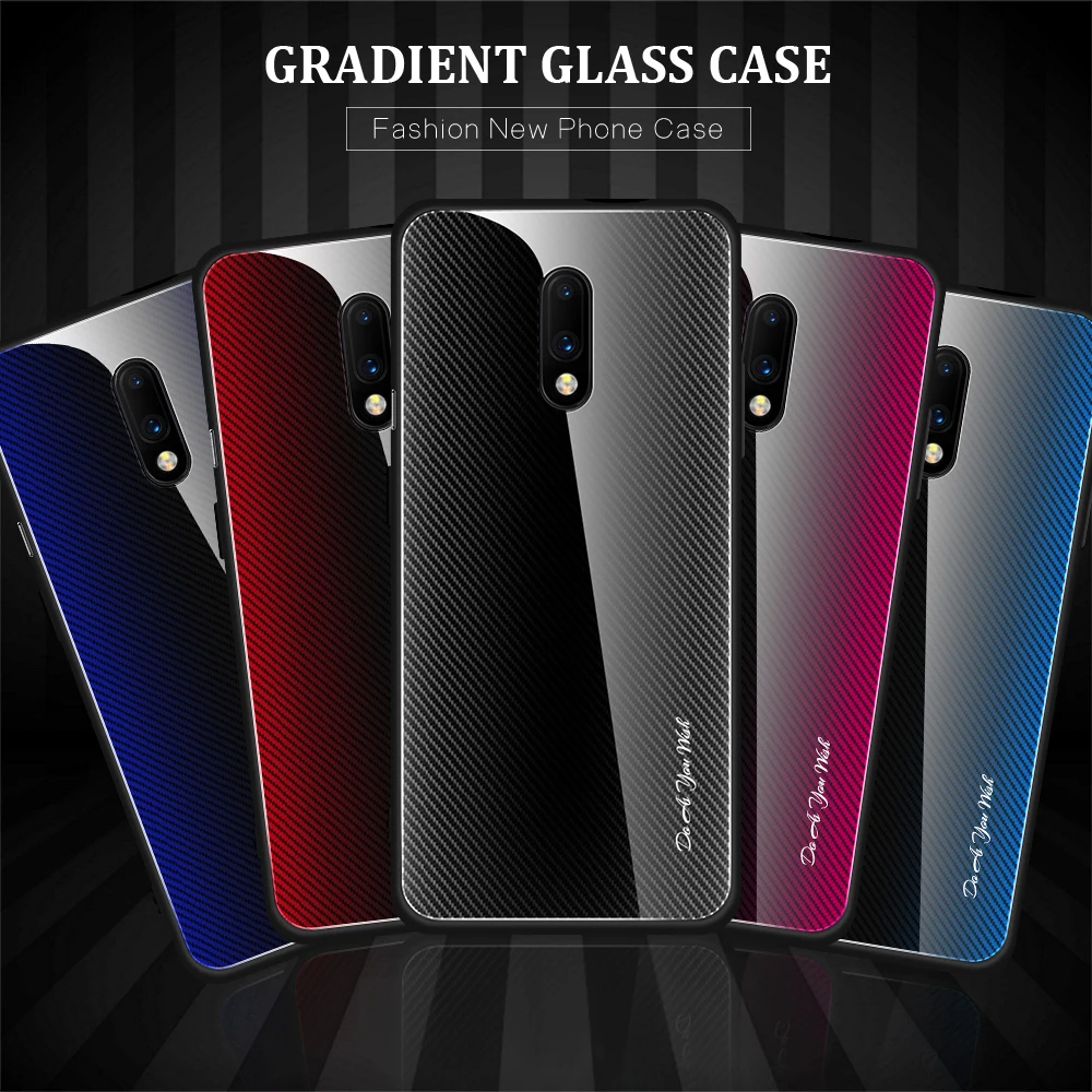 

Veins Tempered Glass Case For Oneplus 7 Pro Cover For One Plus 7 Pro Case