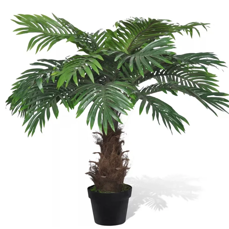 

Christmas Decorations For Home Plastic Fake Artificial Plants with Flower Pot Palm Artificial Flowers For Decor 80 cm