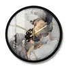 Abstract Alcohol Ink Printed Wall Clock Modern Art Marble Texture Silent Quartz Clock Watercolor Painting Home Decor Wall Watch 4