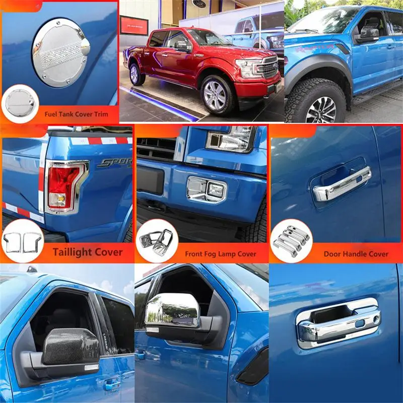 Хромированные комплекты отделки для Ford F150 2015 2016 2017 ручка бокового крыла ДВЕРИ