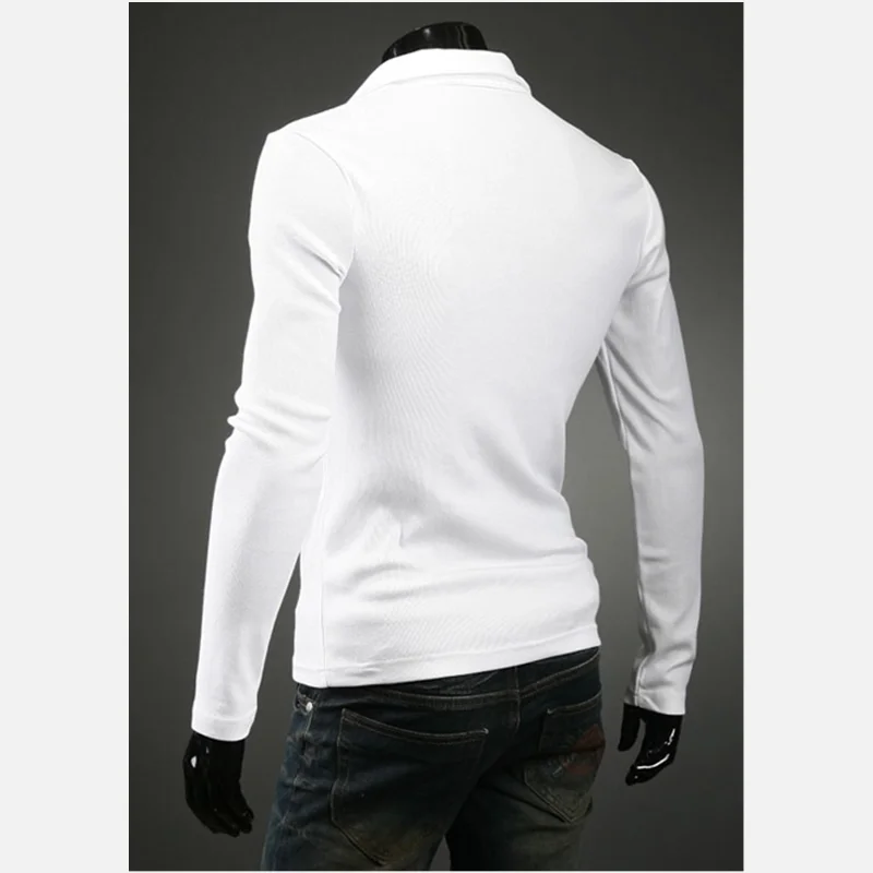 ZOGAA  Men's Fashion Lapel Letter Printing Self-cultivation POLO Shirt - Image 2