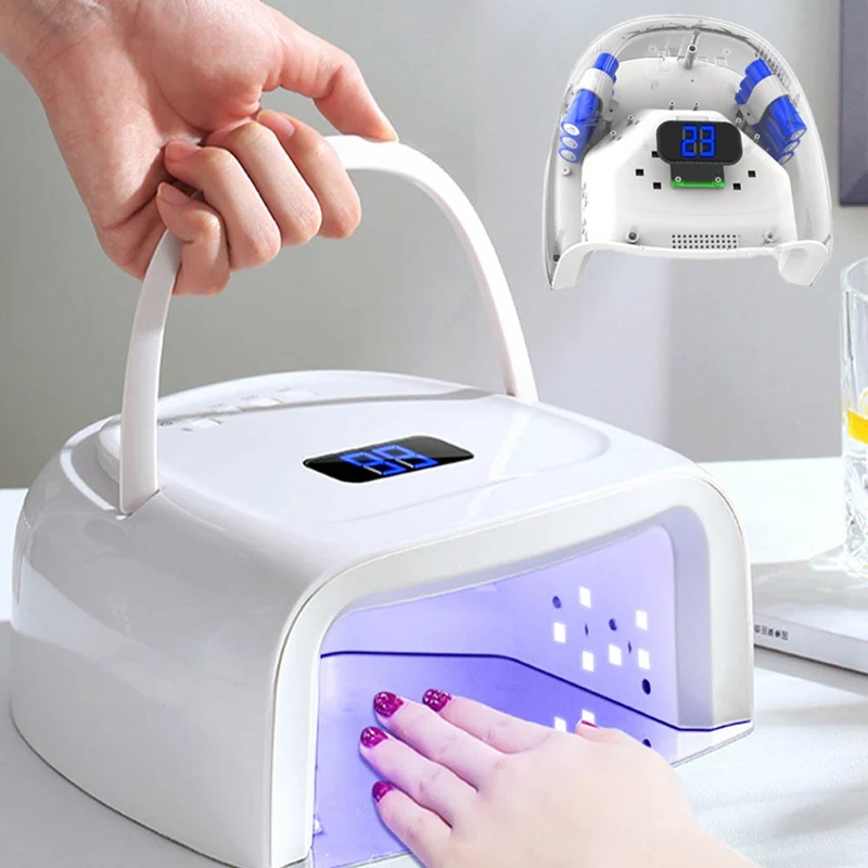 

80W UV LED Nail Lamp Professional Sunlight Nail Gel Dryer Machine Fingernails Toenails Curing Equipment Nail Art Tool