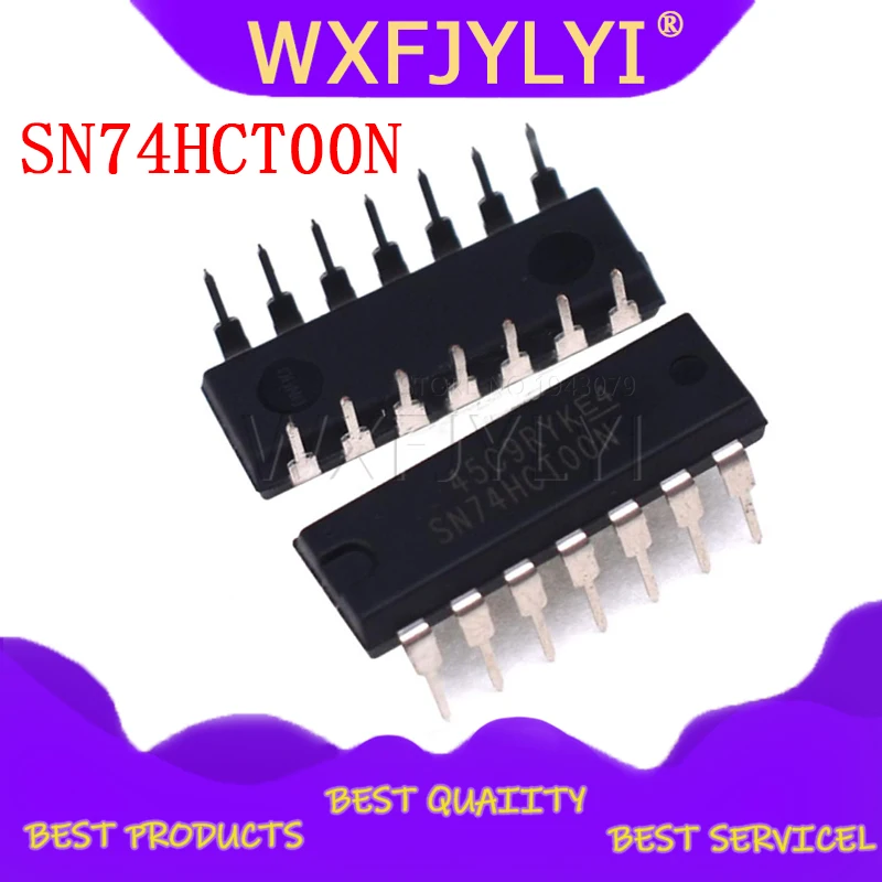 10PCS/lot SN74HCT00N 74HCT00 DIP new original | Электронные компоненты и принадлежности
