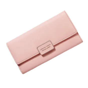 

Womens Walllet RFID Blocking Bifold Multi Card Case Leather Wallet(light pink)