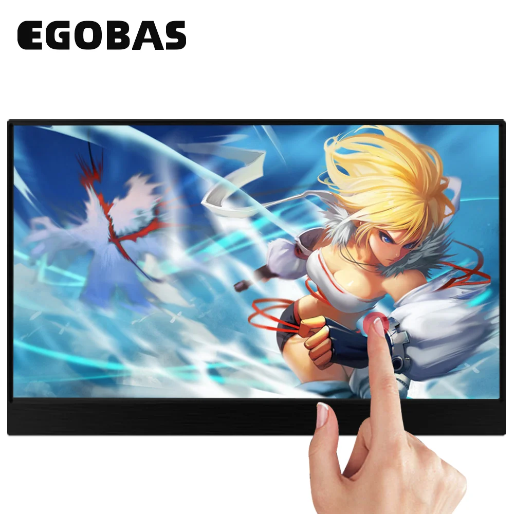 15 6 дюймовый портативный монитор сенсорный ЖК экран IPS 1080P HDR игровой USB C HDMI для
