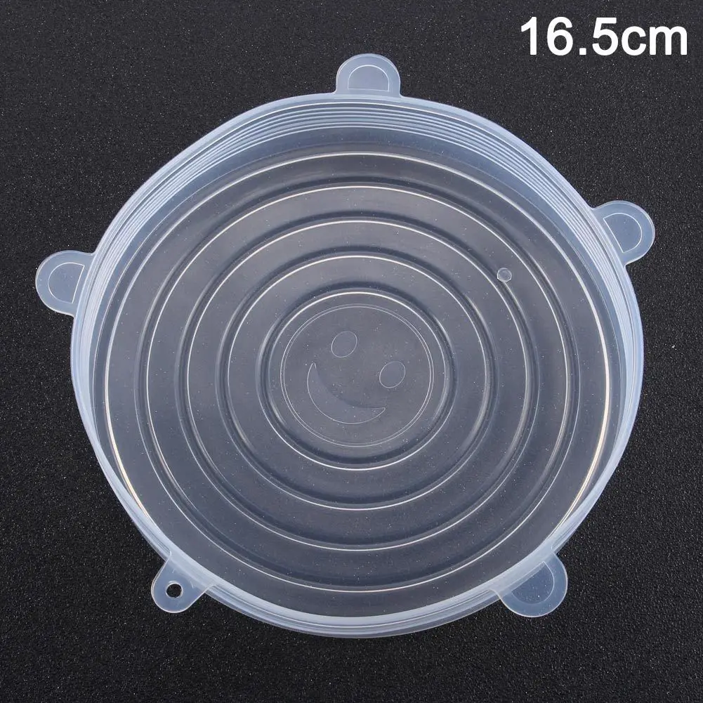 New Reusable Silicone Food Cover Bowl Covers Wrap Food Fresh-keeping Extensive Household Kitchen - Цвет: 16.5cm