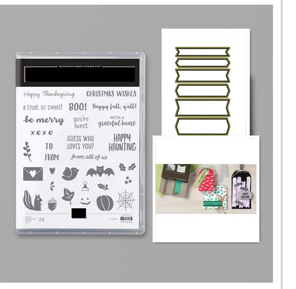 

BANNER YEAR Stamps Set and Cutting Dies for Craft Dies Scrapbooking Album Embossing Dies