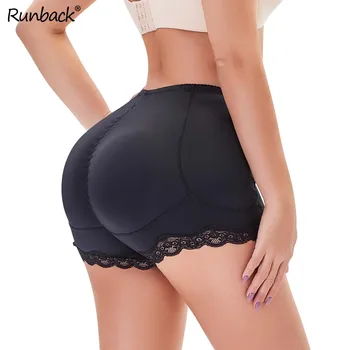 

Womens Seamless Lace Butt Lifter Padded Lace Padded Control Panties Hip Enhancer Underwear Tummy Control Sexy Shaper Panties