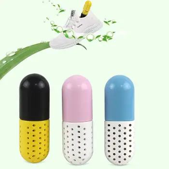 

Household Multifunction Cute Capsule Shape Shoes Deodorant Moisture Absorber Desiccant Drawer Deodorizer Portable Smell Remover