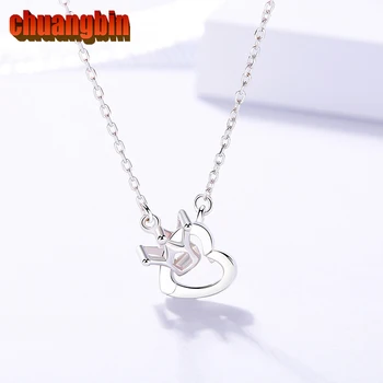 

Genuine S925 Sterling Silver Jewelry Female Korean Version Wild Heart-shaped Crown Necklace Various Wearing Style Jewelry