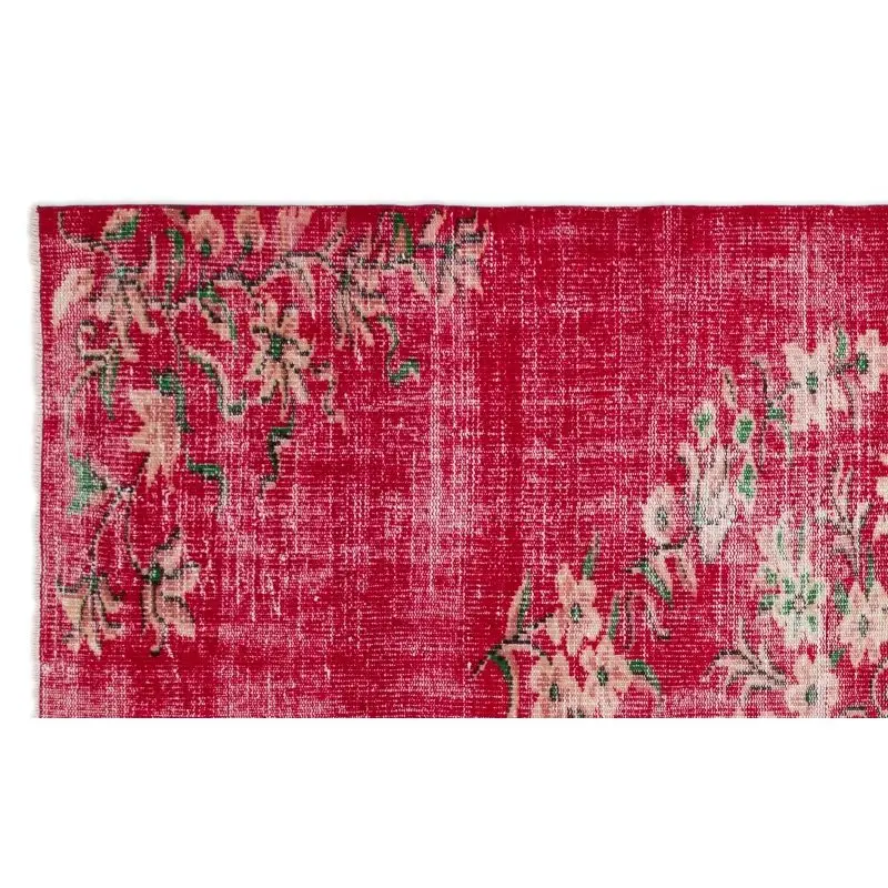US $657.00 Handmade Natural Vintage Turkish Area Rug 165x263 Cm55X88