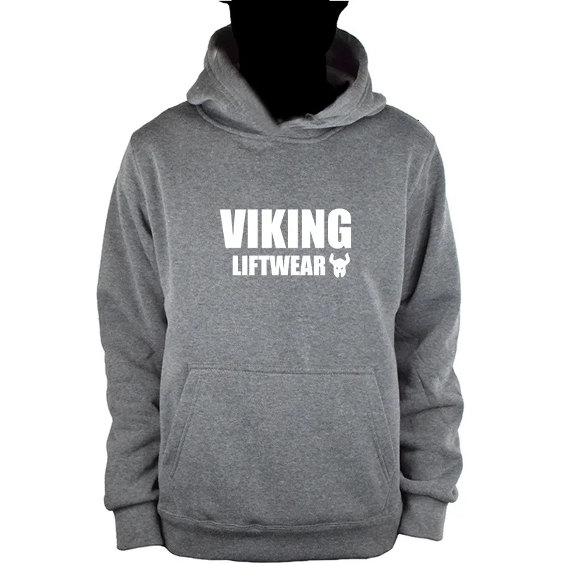 

2019 latest autumn and winter long-sleeved sweatshirt Odin Vikings printed casual multi-color cotton brand men's hooded sweater