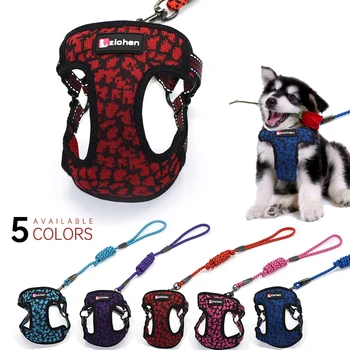 

No Pull Mesh Dog Nylon Pet Puppy Cat Reflective Adjustable for Small Medium Dogs French Bulldog Pug