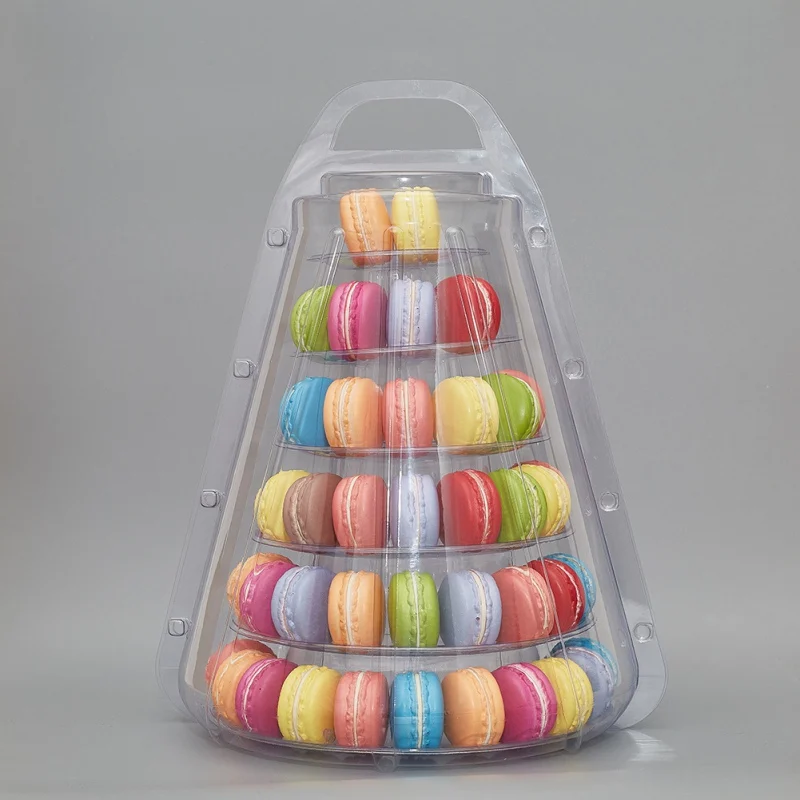 4/6 Layer Macaron Display Stand Cupcake Tower Rack Cake Stand Versatile Tower Wedding Birthday Dessert Decorating Bakeware