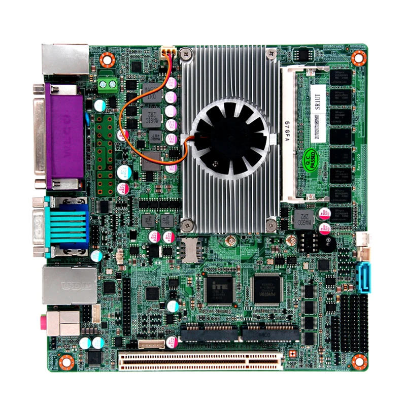 J1900CPU Материнские платы mini itx Бортовая 4GB ddr3 6 * COM Промышленная материнская плата
