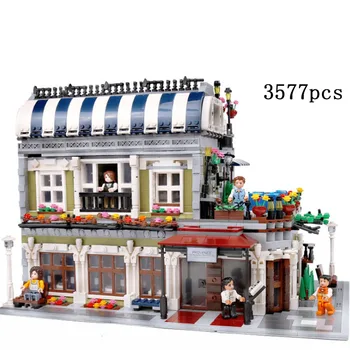 

QL0920 Creator MOC Stree View Series Romantic Restaurant Building Blocks 3577pcs Bricks Toys Sets Compatible Creator