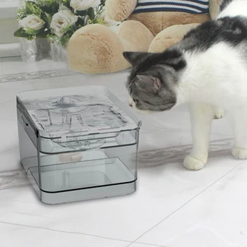 

Pet Automatic Water Dispenser Cat Drinking Fountain Intelligent Infrared Induction Electric Water Feeder Depth Filtration