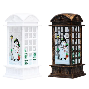 

Snowman Christmas Candle Decorative Light Retro Lamp for Home Shop Festival