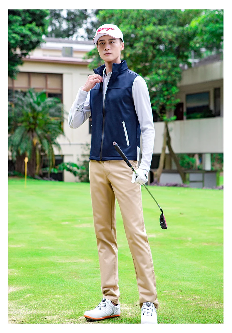 Autumn Men Warm Sleeveless Golf Vest 