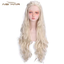 I's a парик длинные волнистые синтетические парики блонд Серый косплей парики для женщин натуральный вид волос с высокой стойкостью