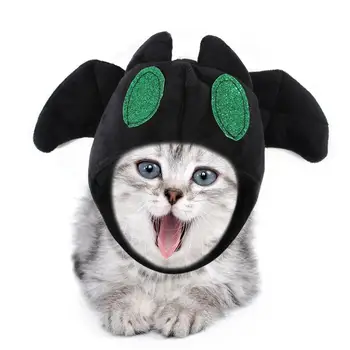 

1PC Bat Shape Headdress Cat Hat Dog Headgear Pet Halloween Hat Teddy Dress Up Party Cosplay Headgear Costume Pet Accessories
