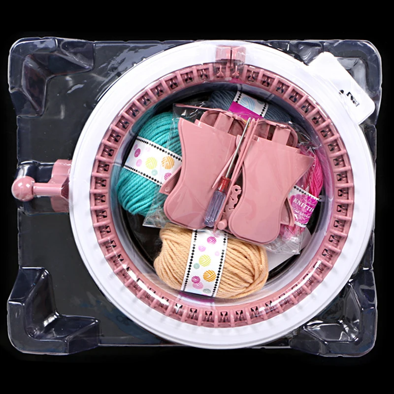 48 игл DIY пластиковая ручная вязальная машина Scraf шляпа ткацкий станок малыш