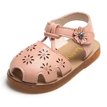 

New Arrival Kids Soft Sole Beach Sandals Summer Fashion Children Girls Sandals Antislip Flats Toddler Three Flowers Rome Shoes