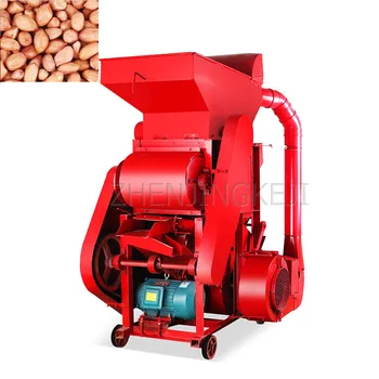 

Commercial Large Peanut Shelling Machine Oil Workshop Peanut Peeling Fully Automatic Sheller High Removal Rate Pure Copper Motor