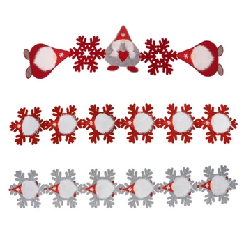 

Christmas Snowflake Swedish Gnome Table Runner Tablecloth Placemat Decorations