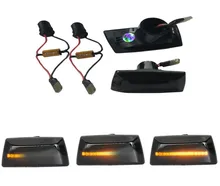 

One Pair Car Lights Dynamic LED Side Indicators ABS+PC Black For Opel Zafira For Corsa D 2006-2014 Car LED Lights Accessories