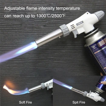 

Metal Gun Torch Flame Welding Gas Ignition Lighter Butane Gas Welding Torch Flame Gun For Camping Hiking Portable