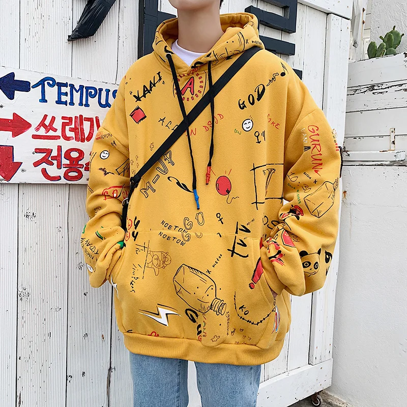 moletom hip-hop, streetwear Harajuku masculino, capuz casual, primavera, outono