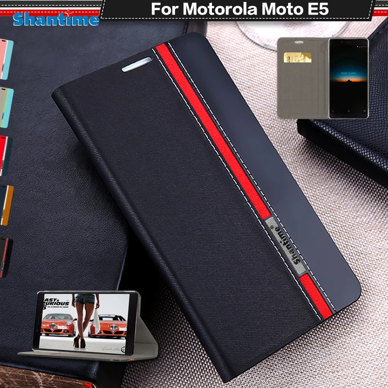 Чехол-книжка для Motorola Moto E5 G6 Play деловой чехол из искусственной кожи Plus