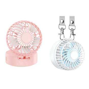 

2 Pcs Battery Operated Necklace Fan Rechargeable Personal Fan with 2600Mah Battery and 3 Setting 6-18H Working Hours 180 Degree
