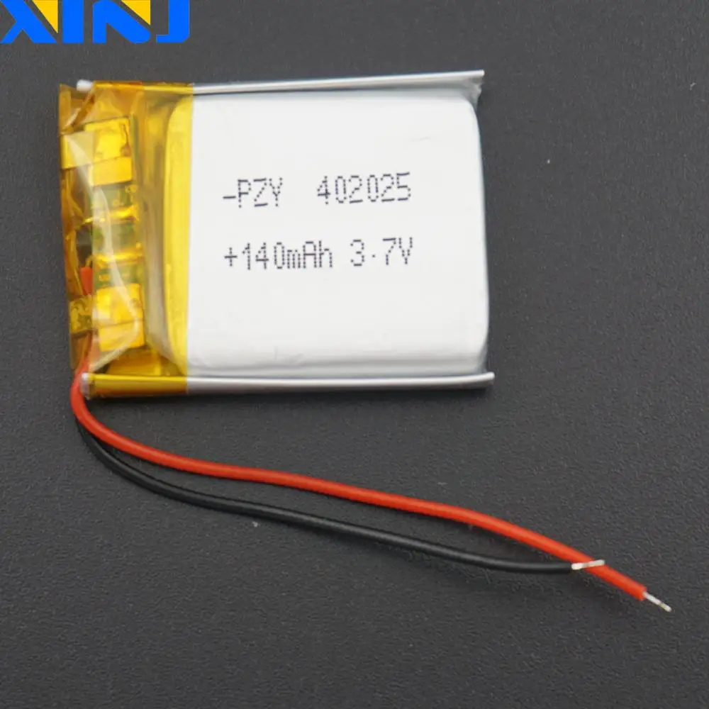 XINJ 3 7 V 140 mAh литий полимерный аккумулятор Li ion 402025 для GPS Sat Nav диктофон bluetooth mp3/mp4