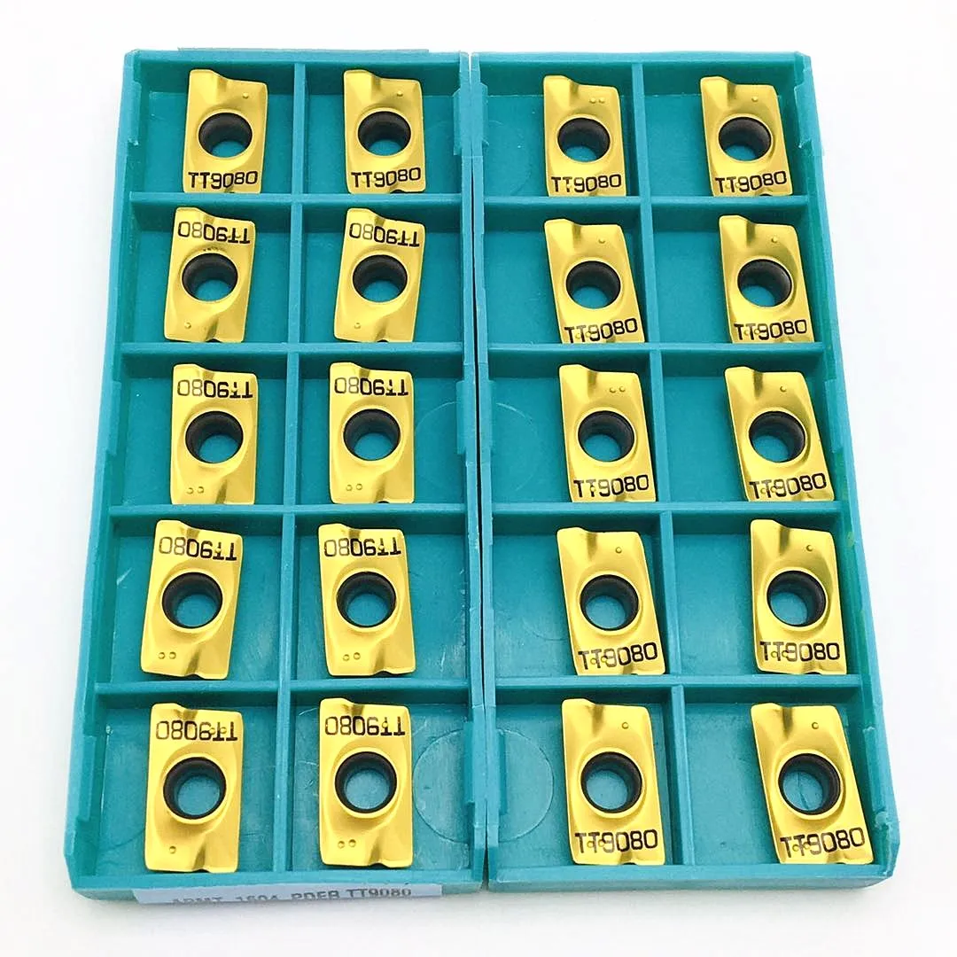 10pcs APMT1604PDER TT9080 for indexable milling cutter carbide insert CNC insert turning tool APKT 1604 rpmw1003 mo 1040 round carbide insert cnc metal high quality turning tool roundness machine indexable milling plate blade