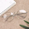 New Fashion Round Glasses for Women Men Vintage Classic Metal Flat Mirror Optical Spectacles Frame Unisex Vision Care Eyeglasses ► Photo 3/6
