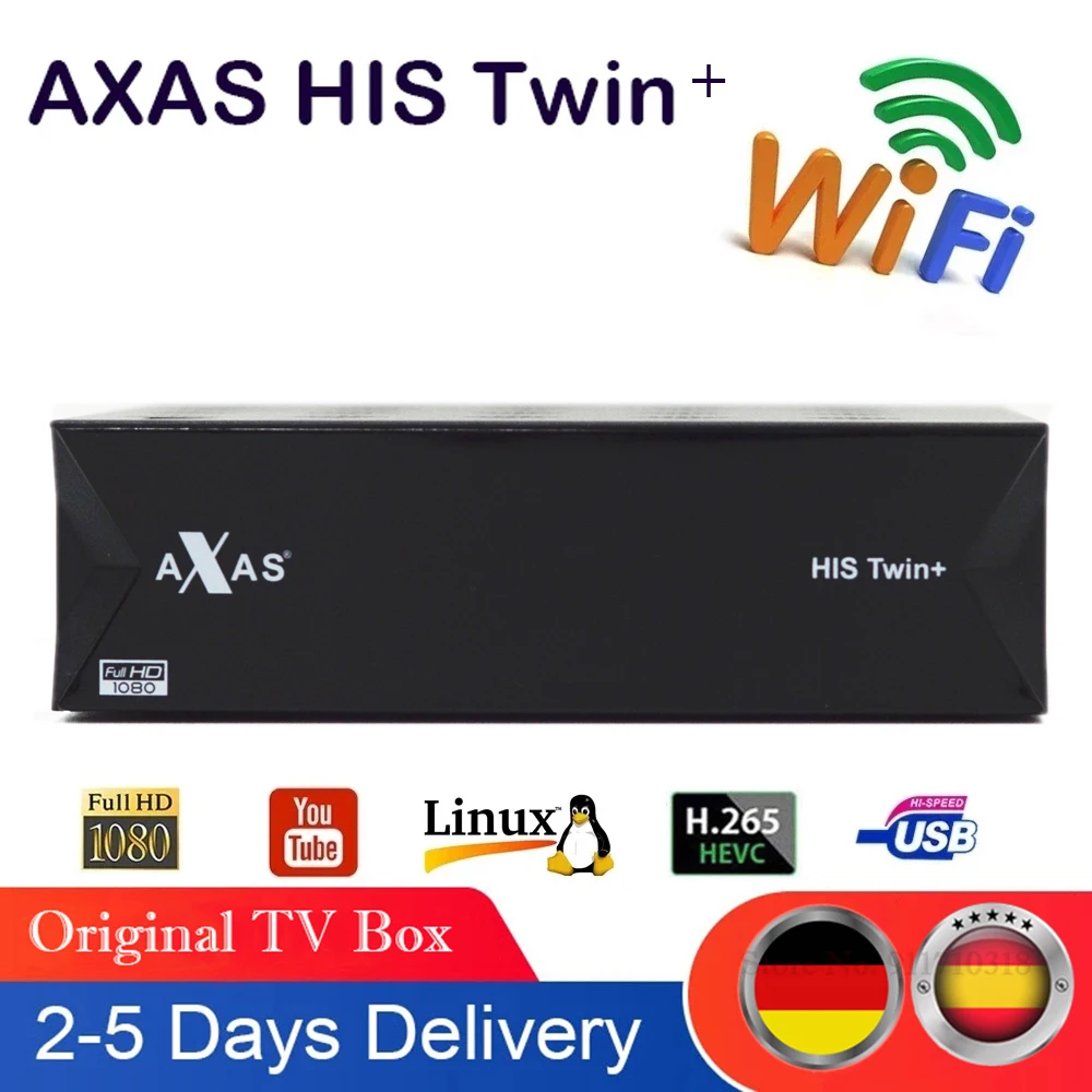 спутниковый телевизионный приемник работающий со спутником AXAS с модулятором 2x DVB