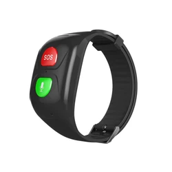 GSM Elderly Child SOS Panic Button Waterproof Emergency Alarm GPS Real-Time Tracking Health Heart Rate Blood Pressure Monitor