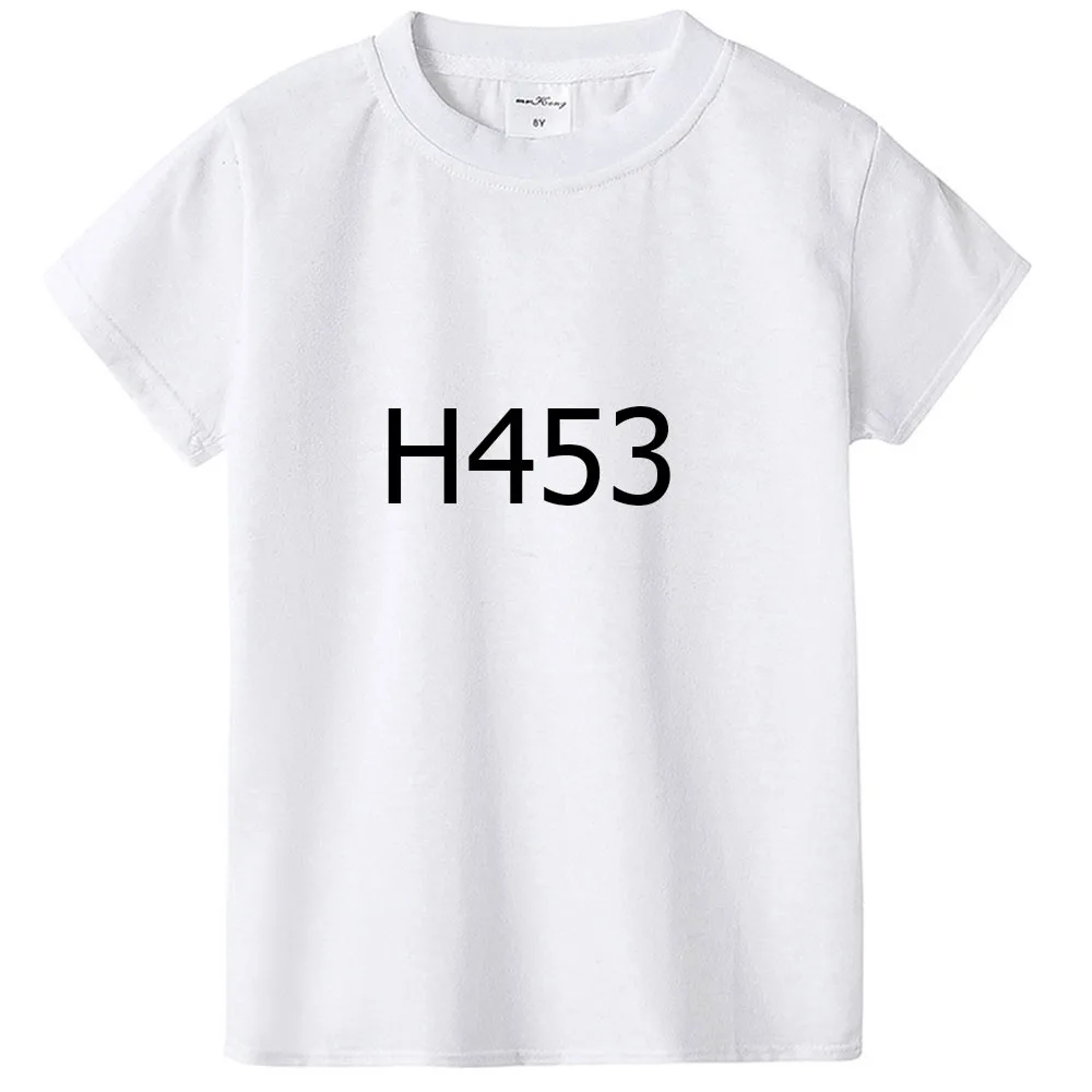 Белая и черная футболка H453+ 52Z3