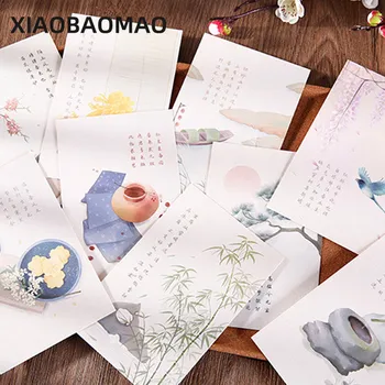 

30 Sheets Plum Blossom Paintings Retro Vintage Postcard Christmas Gift Card Wish Poster Cards