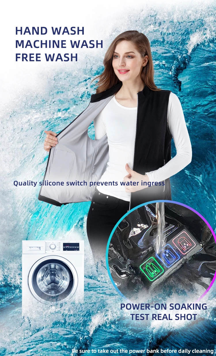 Men Jacket heated Winter womens Warm vest Electric Thermal Waistcoat Fish Hiking Outdoor camping Infrared USB Heated vest Jacket