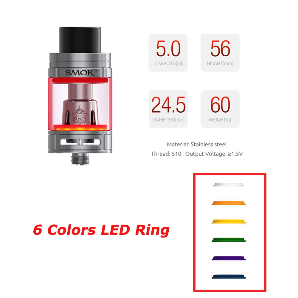 SMOK 220 Вт T-PRIV 5 мл TFV8 Большой Детский Светильник VW TC Vape Mod электронная сигарета вейпер испаритель комплект VS SMOK Alien