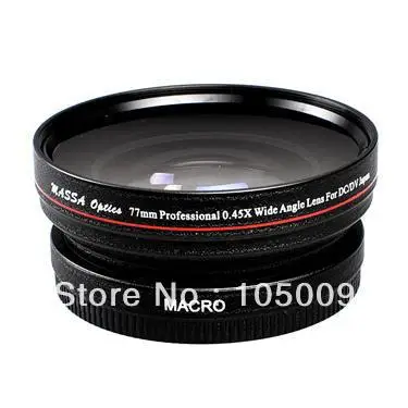 

77mm 0.45x 77 mm Wide Angle with Macro Conversion lens for canon nikon pentax fuji olympus black