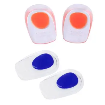 

Silicone Heel Grips Heel Cup Pad Cushion Orthotic Plantar Care Insoles