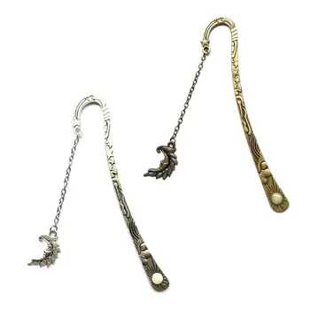 

Sun and Moon Star Lines Luminous Hair Bun Retro Five-pointed Star Glowing Metal Fluorescent Moon Shape Pendant Bookmark XXUC