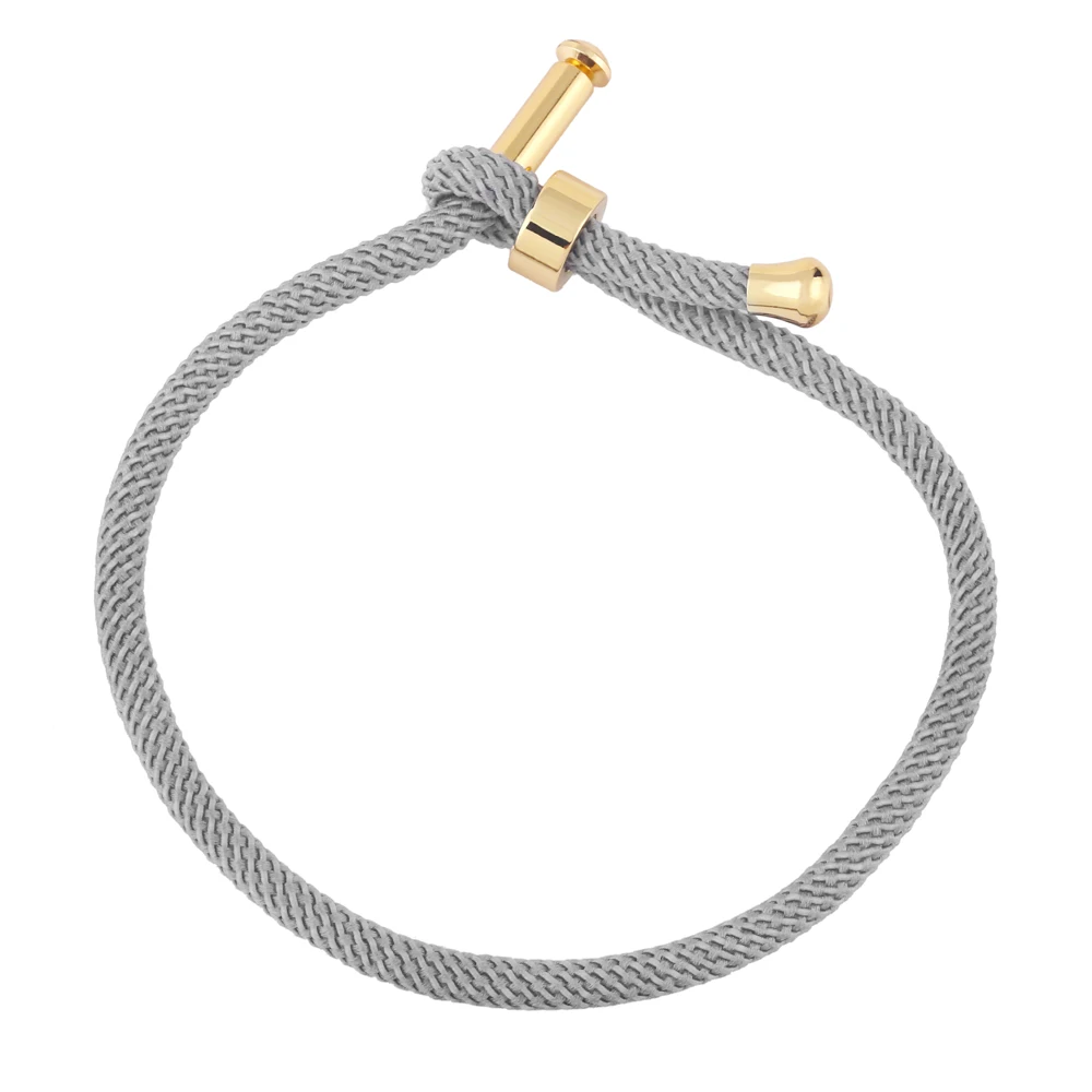 OCESRIO Colorful Adjustable Cotton Red Rope Bracelet Chain Gold Plated  Copper DIY Components for Jewelry Making cana002
